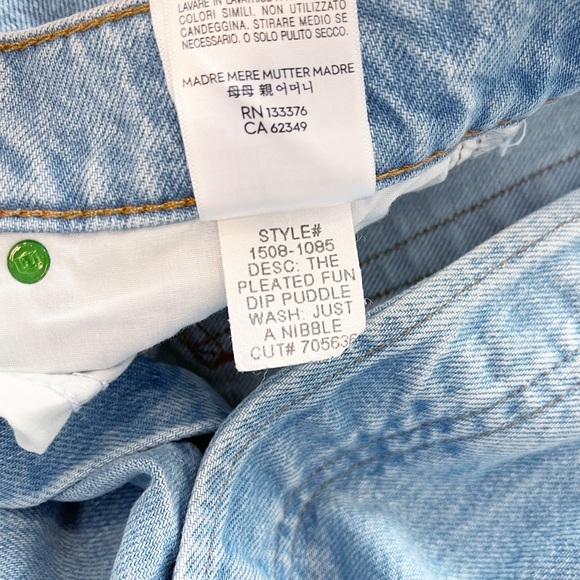 MOTHER SNACKS The Pleated Fun Dip Puddle in Just A Nibble New With Tags - Picture 13 of 13